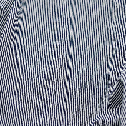 Smalrandiga jeans i bomull - blå & vit