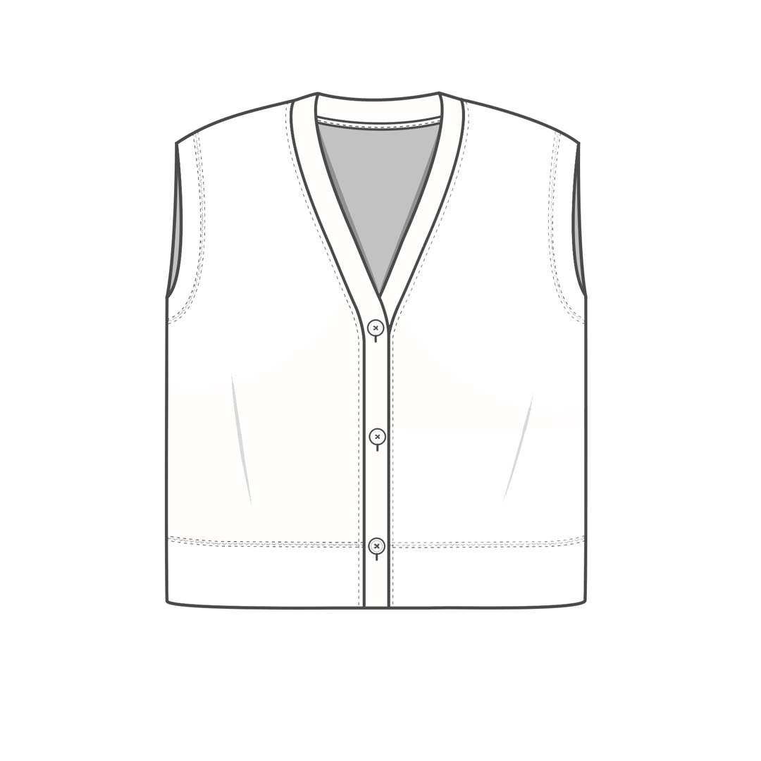 2011 Väst med knappar