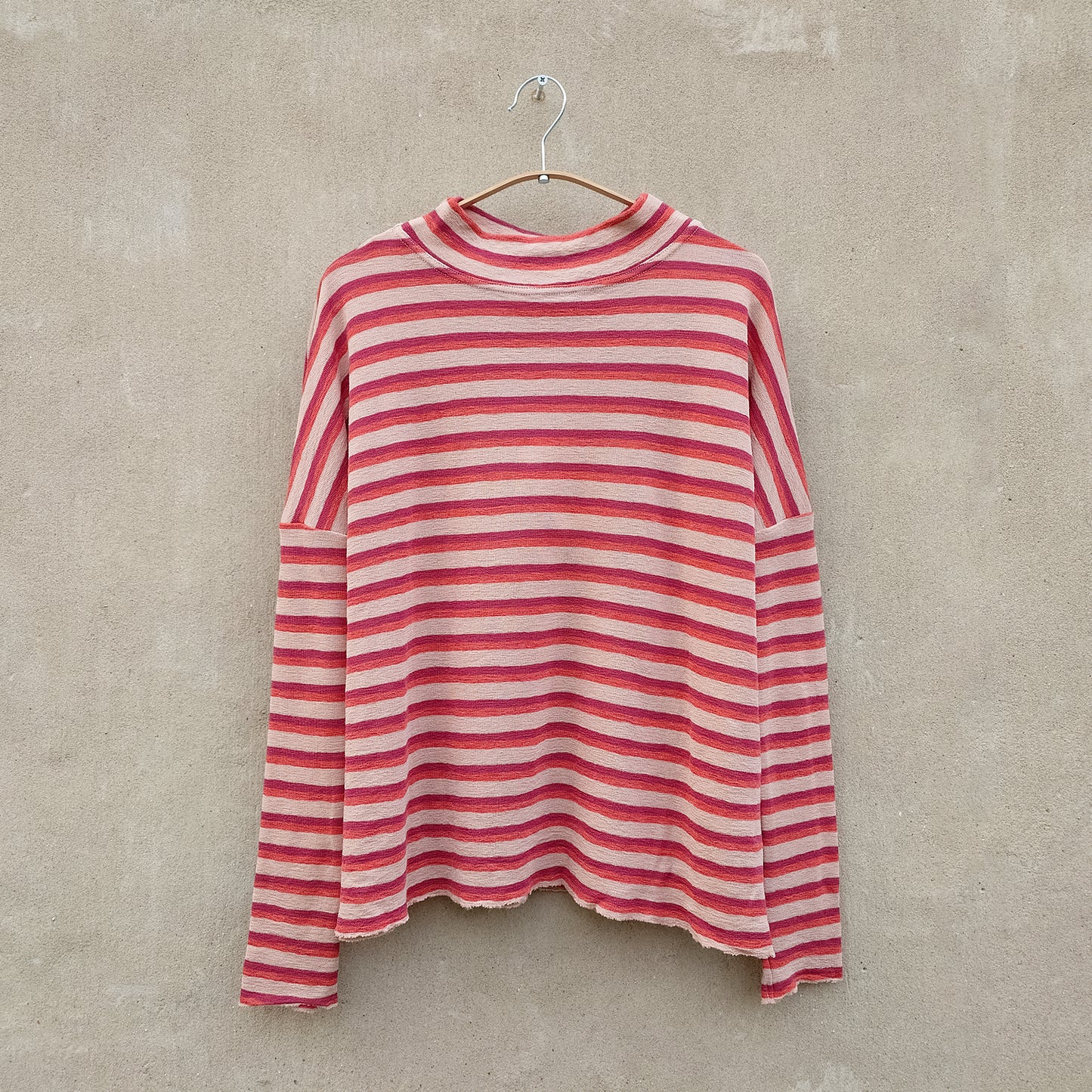 4025 Tröja - Oversize med bred halsmudd