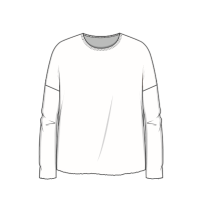 4039 Tröja - med rund hals och lös passform