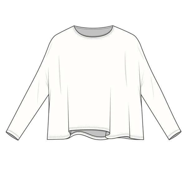 Vid merinoulltröja med smala ärmar