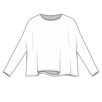 Vid merinoulltröja med smala ärmar