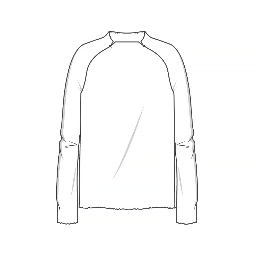 4063 Långärmad tröja med raglanärm och tumhål