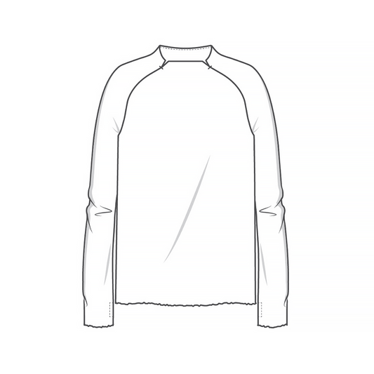 4063 Långärmad tröja med raglanärm och tumhål