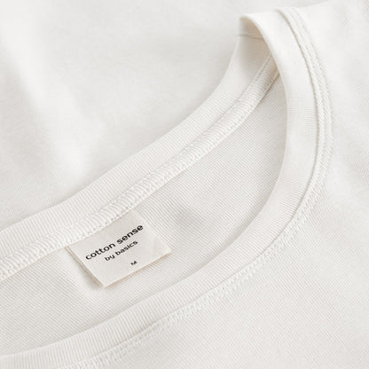 Löst sittande t-shirt i 100% bomull - White