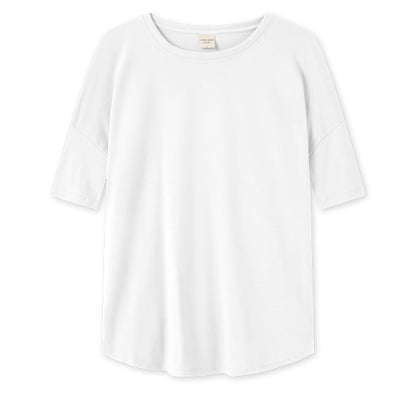 Löst sittande t-shirt i 100% bomull - White