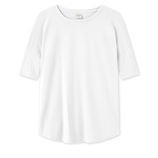 Löst sittande t-shirt i 100% bomull - White