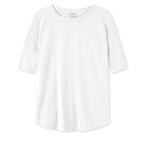 Löst sittande t-shirt i 100% bomull - White