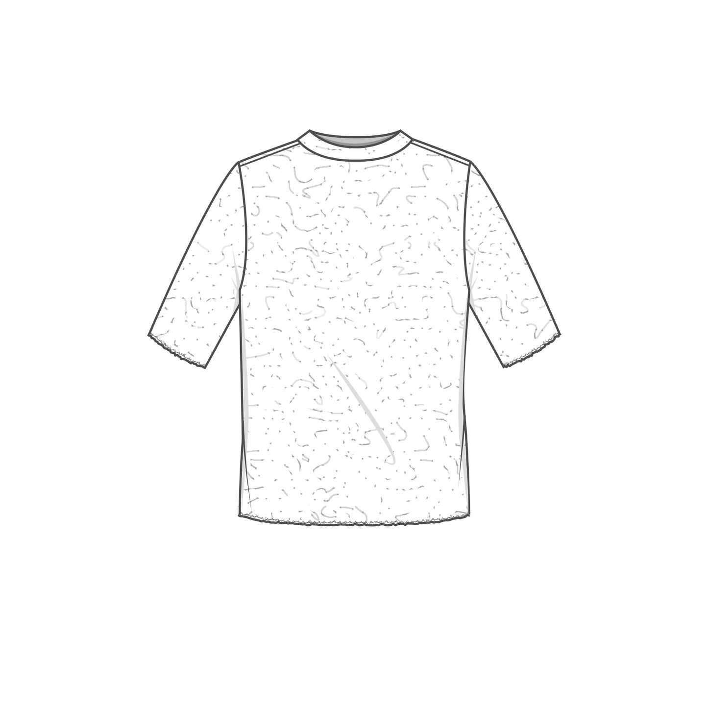 Tröja med kort ärm 4505 - merino bubble wool