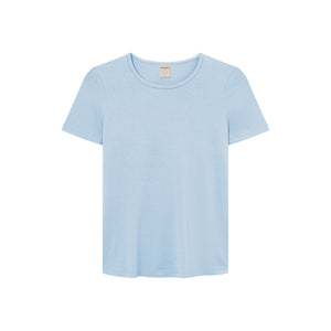 T-shirt i bambulyocell - Sky Blue