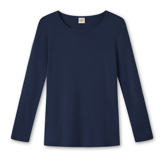 4604 T-shirt - figurnära med lång ärm