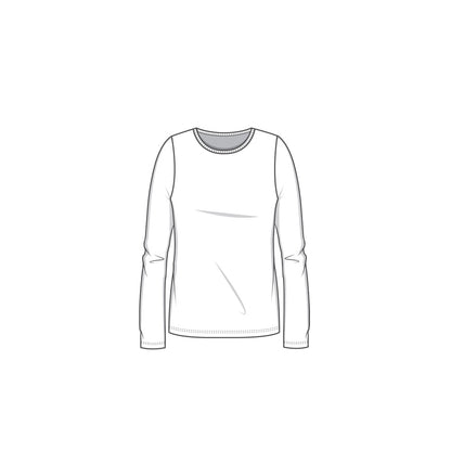 Långärmad T-shirt i bambulyocell - Black