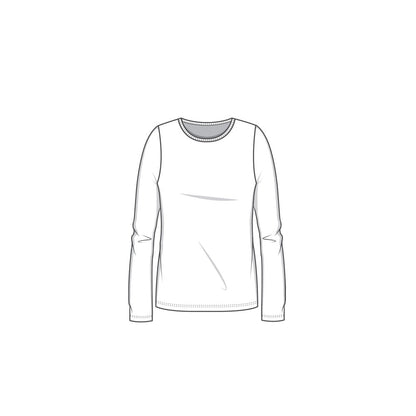 Långärmad T-shirt i bambulyocell - Charcoal