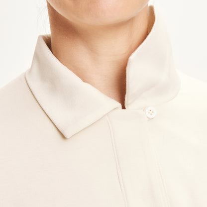 Klänning med krage i bambulyocell - Black