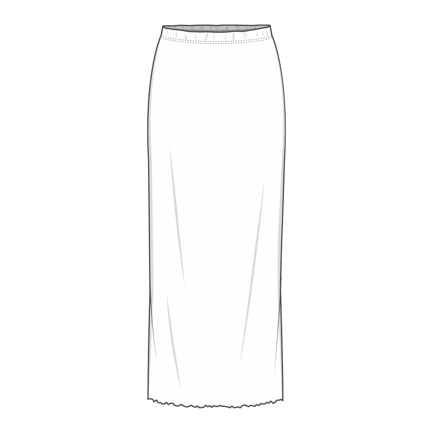 5005 Kjol - smal och extra lång