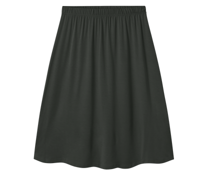 Klockad kjol i bambulyocell - Black