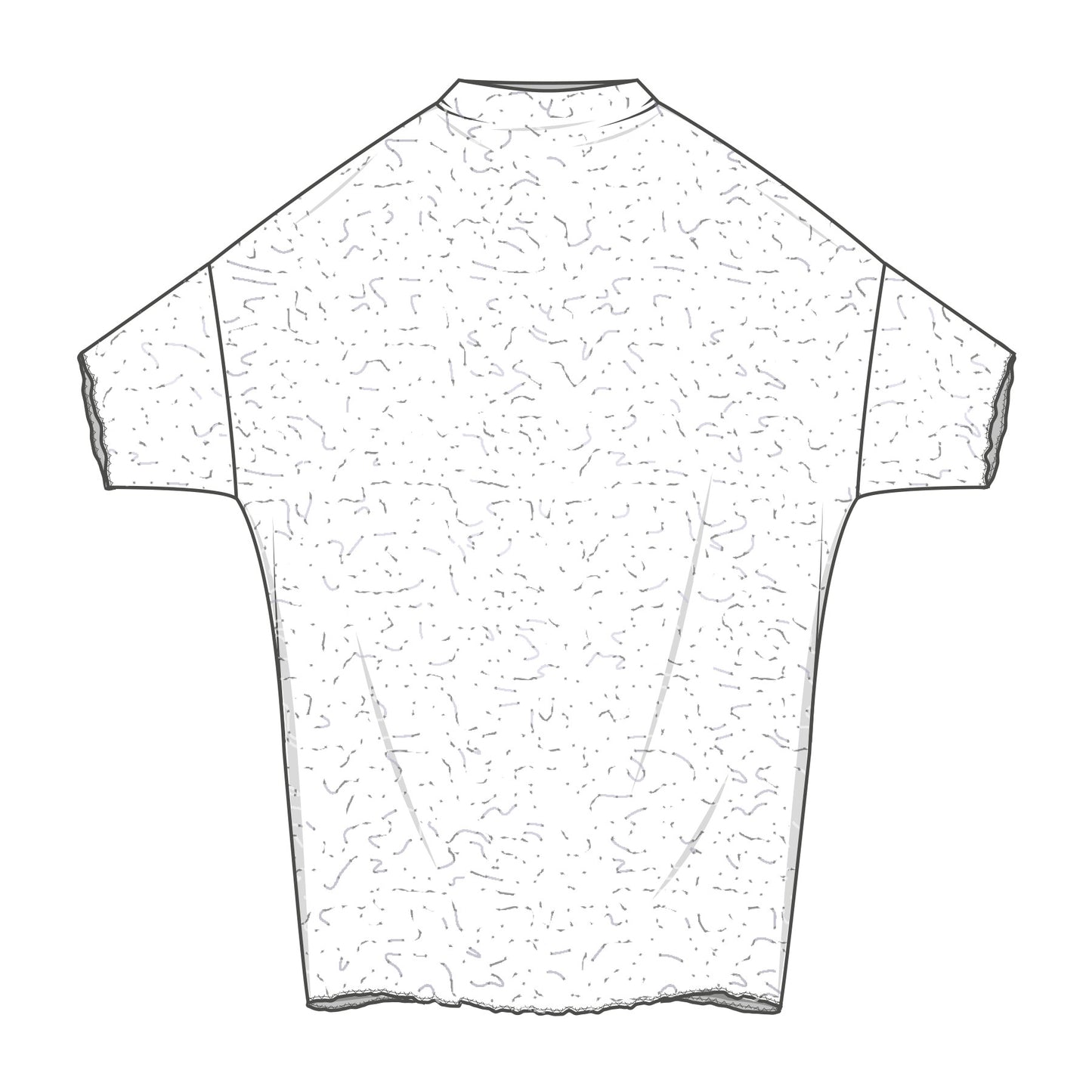 Oversize tunika 6501 - merino bubble wool