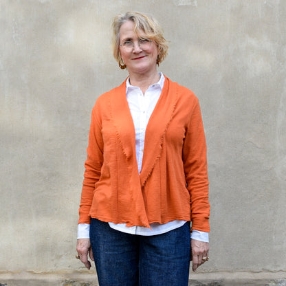 by basics kort ullkofta med sjalkrage - Moss