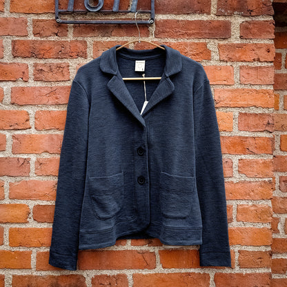 by basics kofta/kavaj i merinoull - Midnight Blue Melange