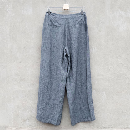 GR Nature vida linnebyxor - Melerad gråblå