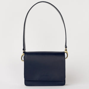 O My Bag AUDREY Mini Midnight Blue - handväska i äkta läder