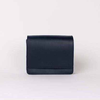 O My Bag AUDREY Mini Midnight Blue - handväska i äkta läder