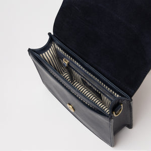 O My Bag AUDREY Mini Midnight Blue - handväska i äkta läder