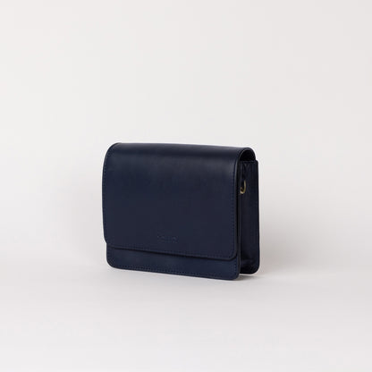 O My Bag AUDREY Mini Midnight Blue - handväska i äkta läder