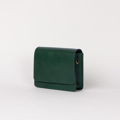 O My Bag AUDREY Mini PINE GREEN - handväska i äkta läder