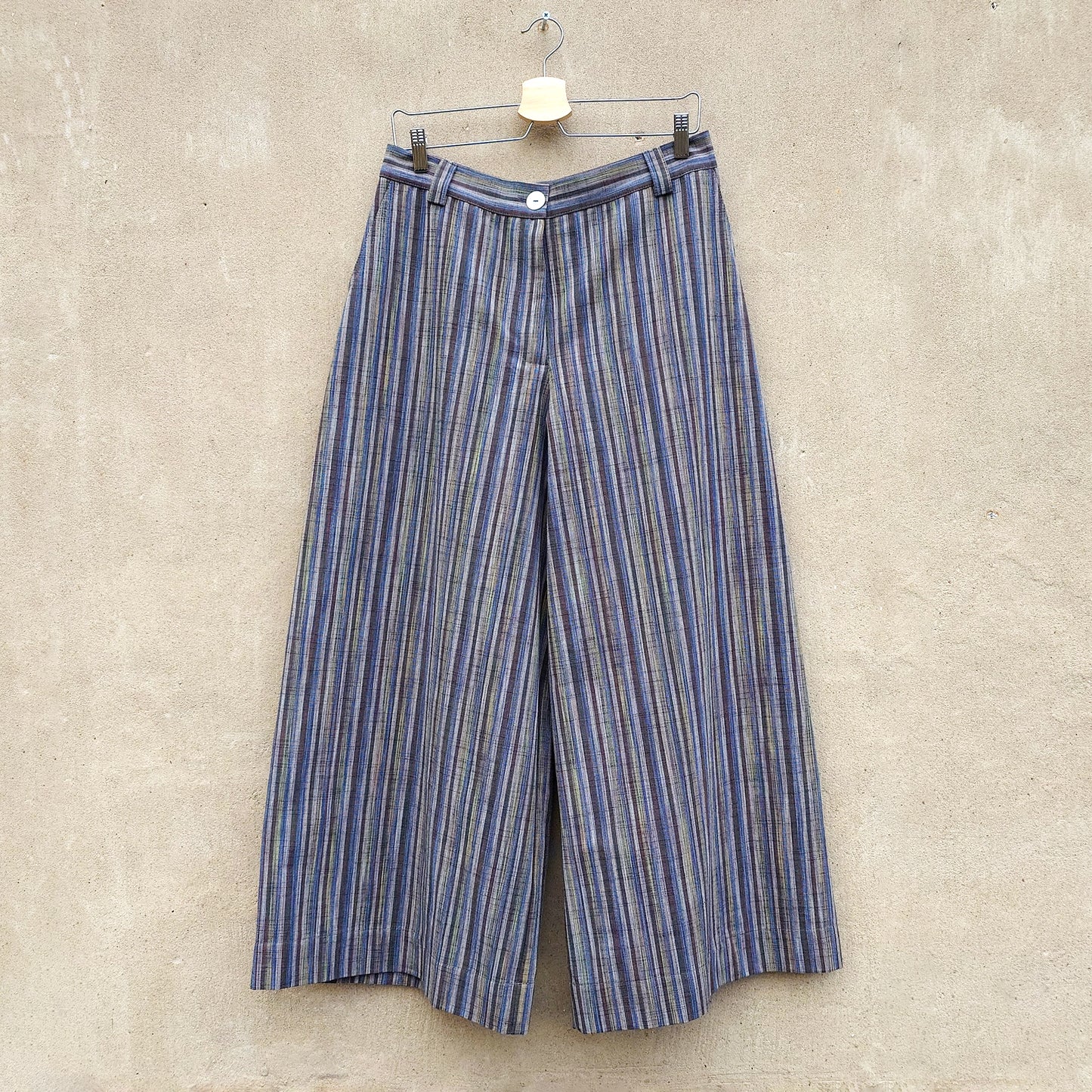 McVERDI vida byxor BETTINA - Blue Stripe