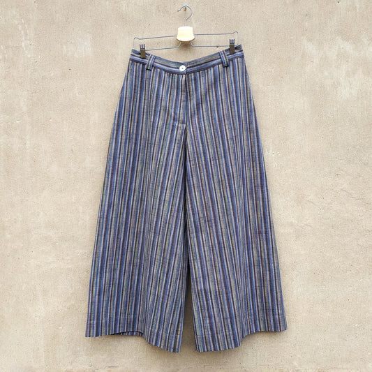 McVERDI vida byxor BETTINA - Blue Stripe
