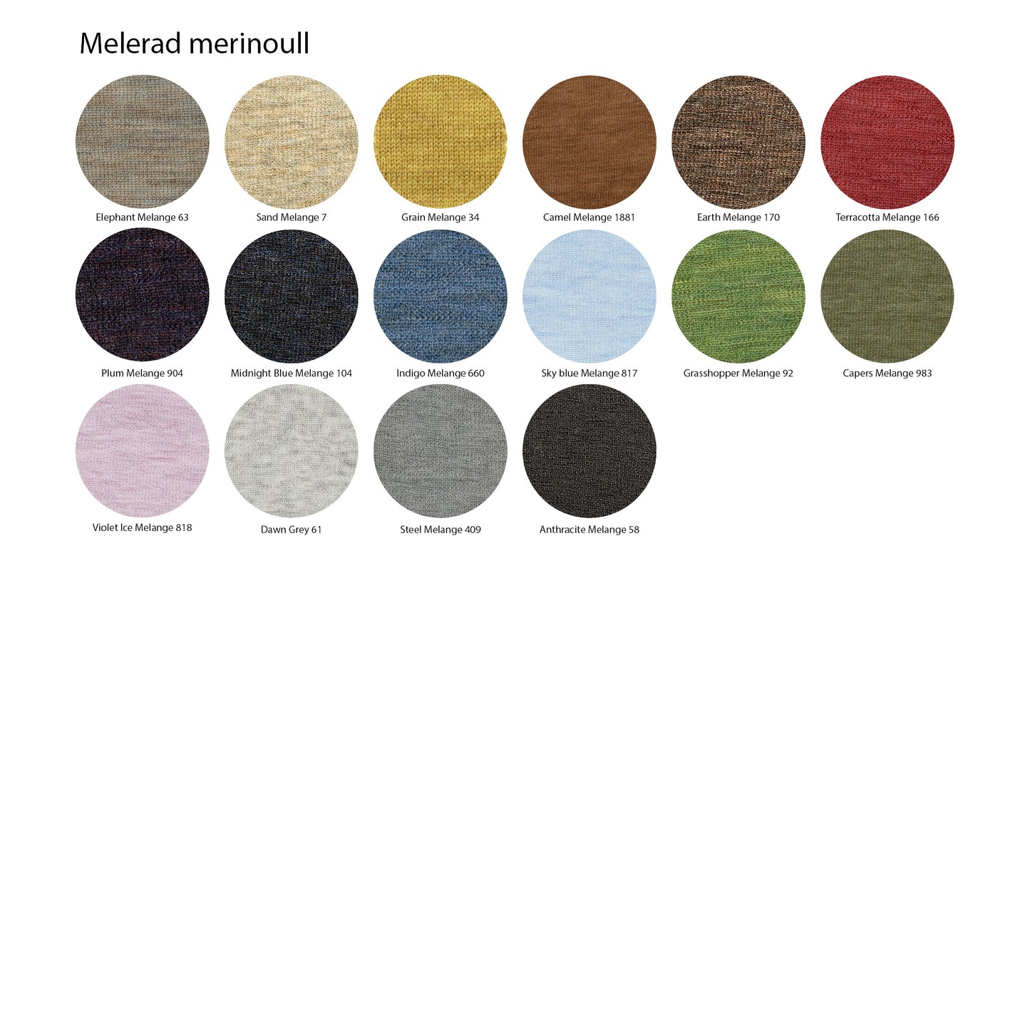 Handledsvärmare i merinoull - färger i lager