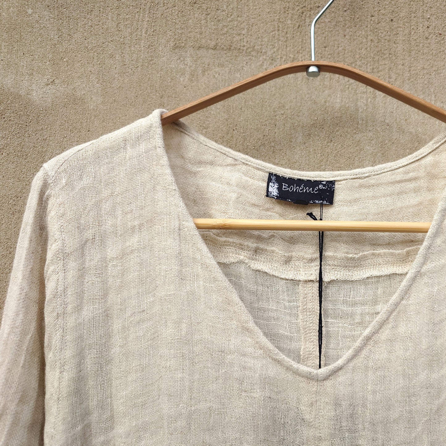 Sval tunika/klänning i luftig dubbel linneväv | Bohéme