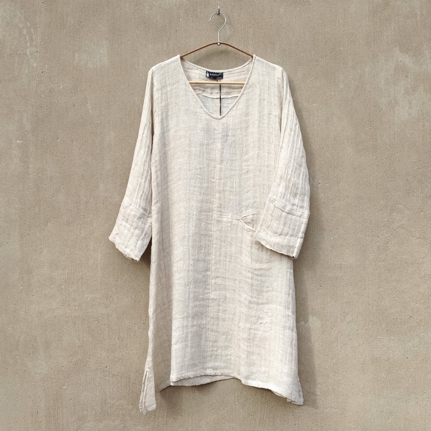 Sval tunika/klänning i luftig dubbel linneväv | Bohéme