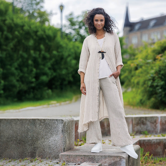 Bohéme randig linnekappa - Natur