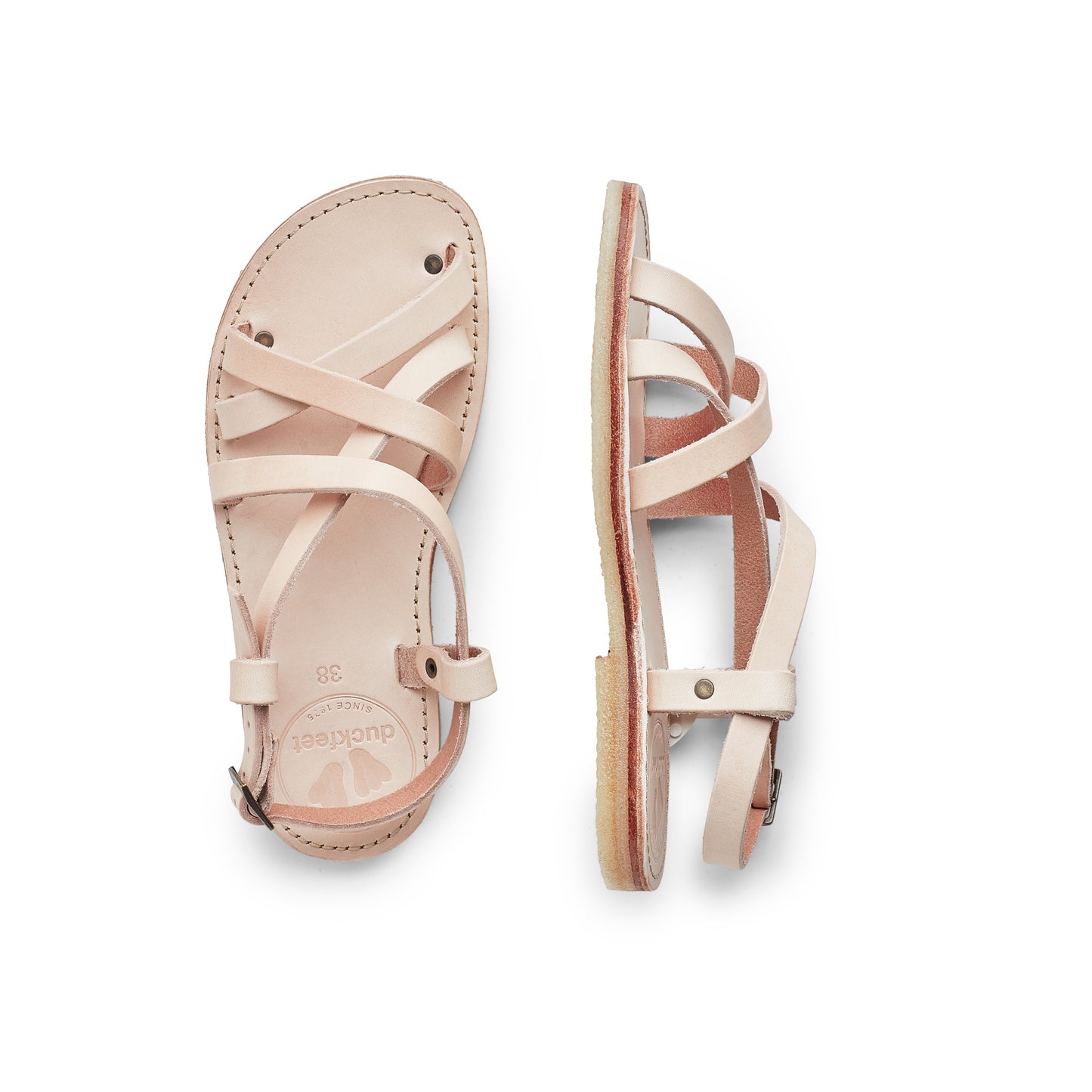 Duckfeet BORNHOLM unisex remsandal - Cream