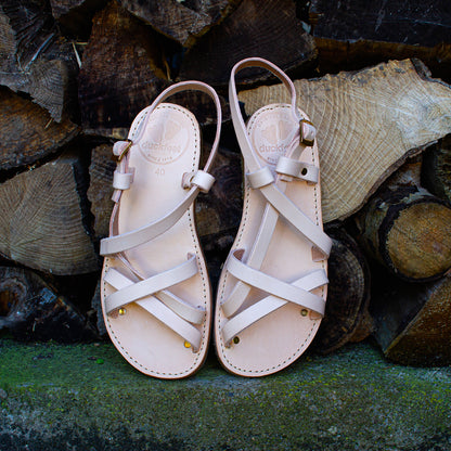 Duckfeet BORNHOLM unisex remsandal - Cream