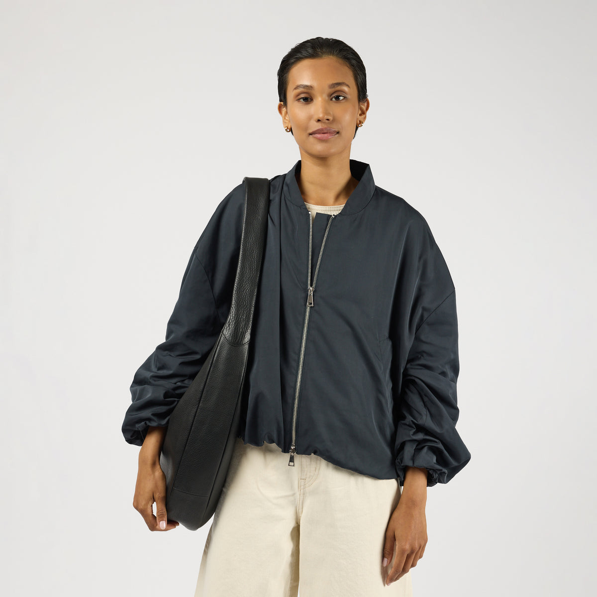 O My Bag Amsterdam COCO GRAND väska i mjukt läder - Black