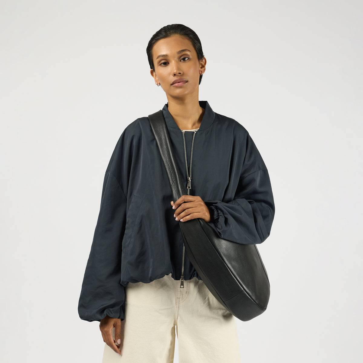 O My Bag Amsterdam COCO GRAND väska i mjukt läder - Black