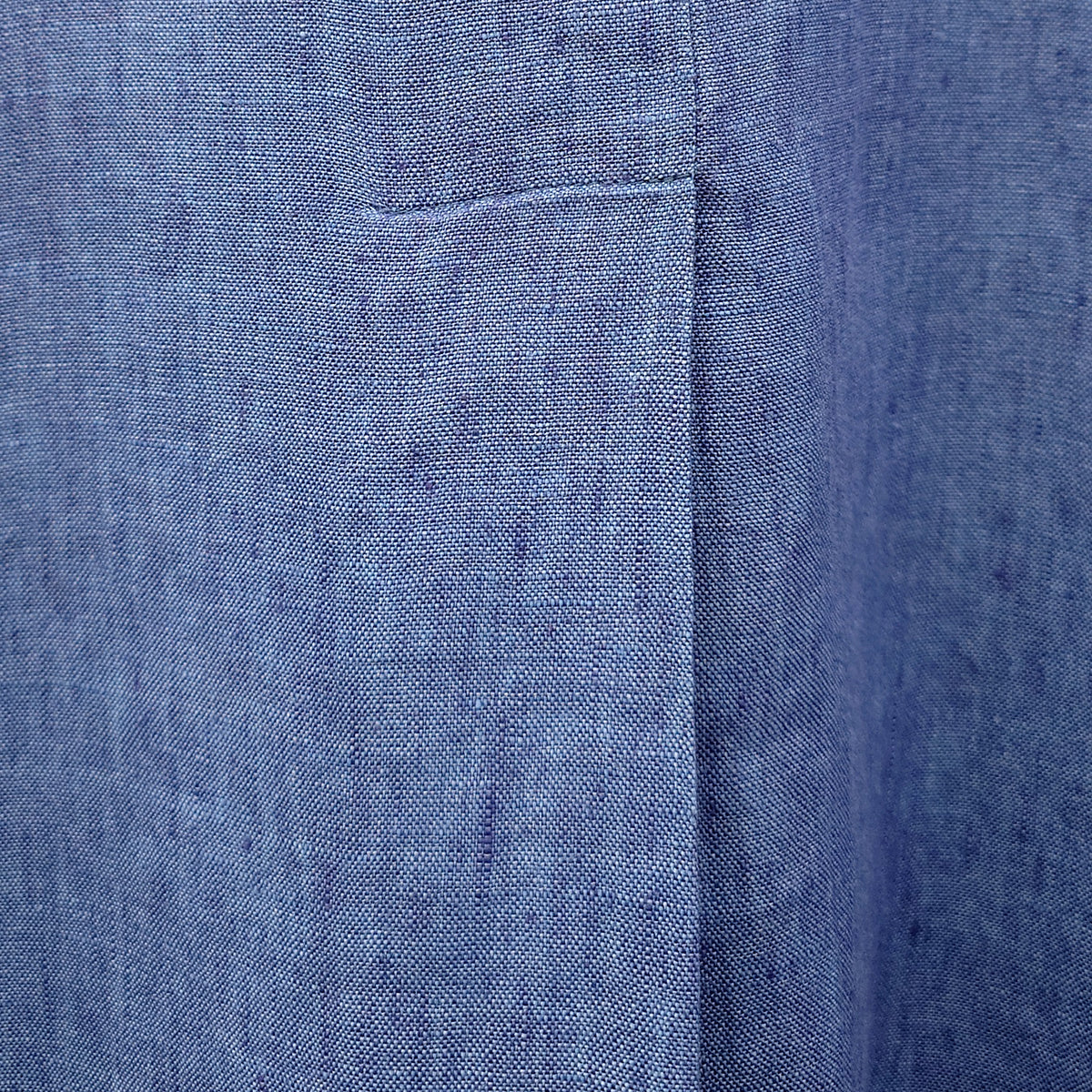 GR Nature kortärmad linneklänning - Denim Blue