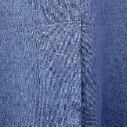 GR Nature kortärmad linneklänning - Denim Blue