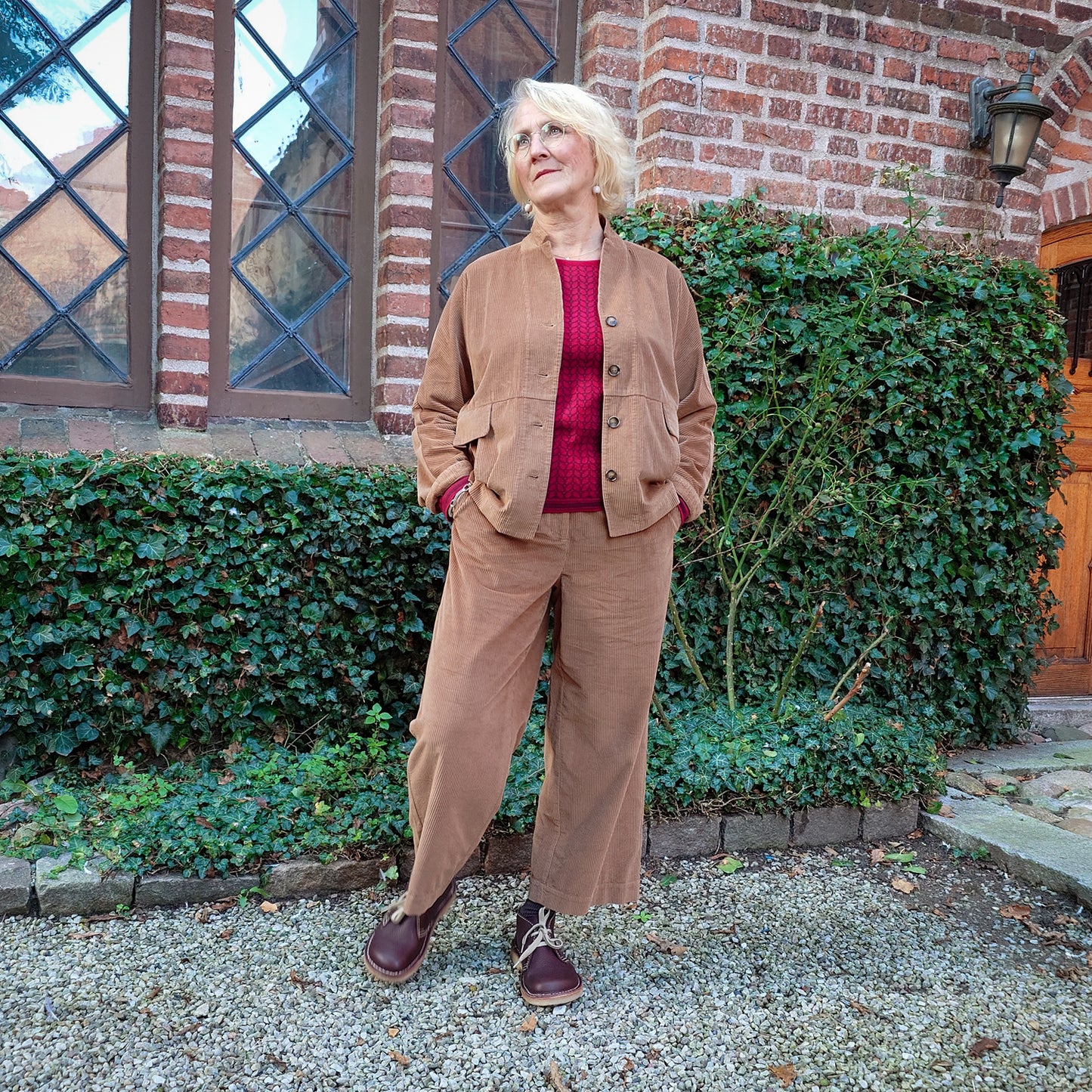 GR Nature manchesterbyxor - Camel