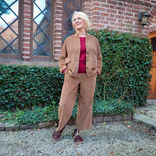 GR Nature manchesterbyxor - Camel