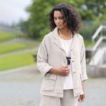 Bohéme linnejacka - Herringbone