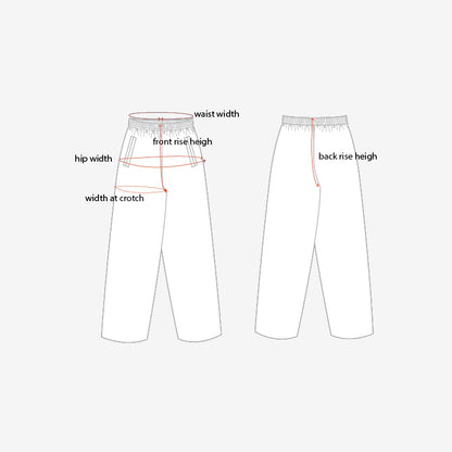 Baggy jeans i hampa och ekologisk bomull