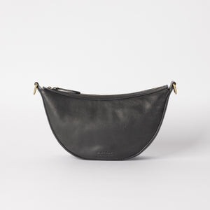 O My Bag LEO handväska i mjukt läder - Black