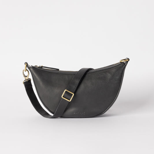 O My Bag LEO handväska i mjukt läder - Black