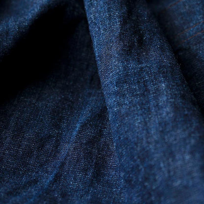 McVerdi omlottklänning i hampa och ekologisk bomull - Blå denim