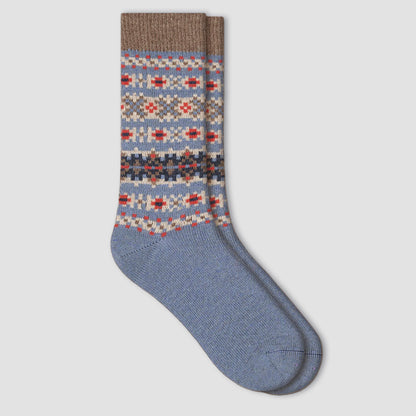 Strumpa ull- och kashmir – Norse Light Blue