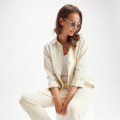 OWN linnejacka - Black Coffee